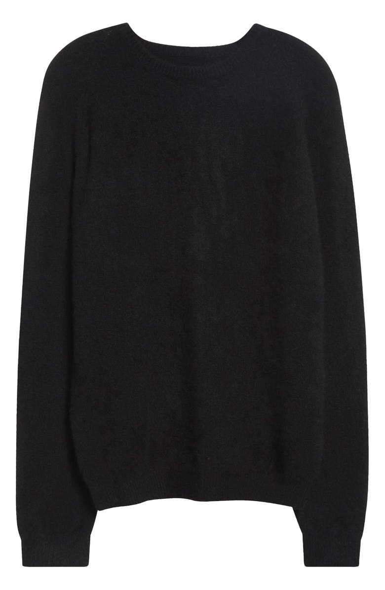 FRENCKENBERGER Cashmere
Silk Crewneck Sweater, Main, color, Black