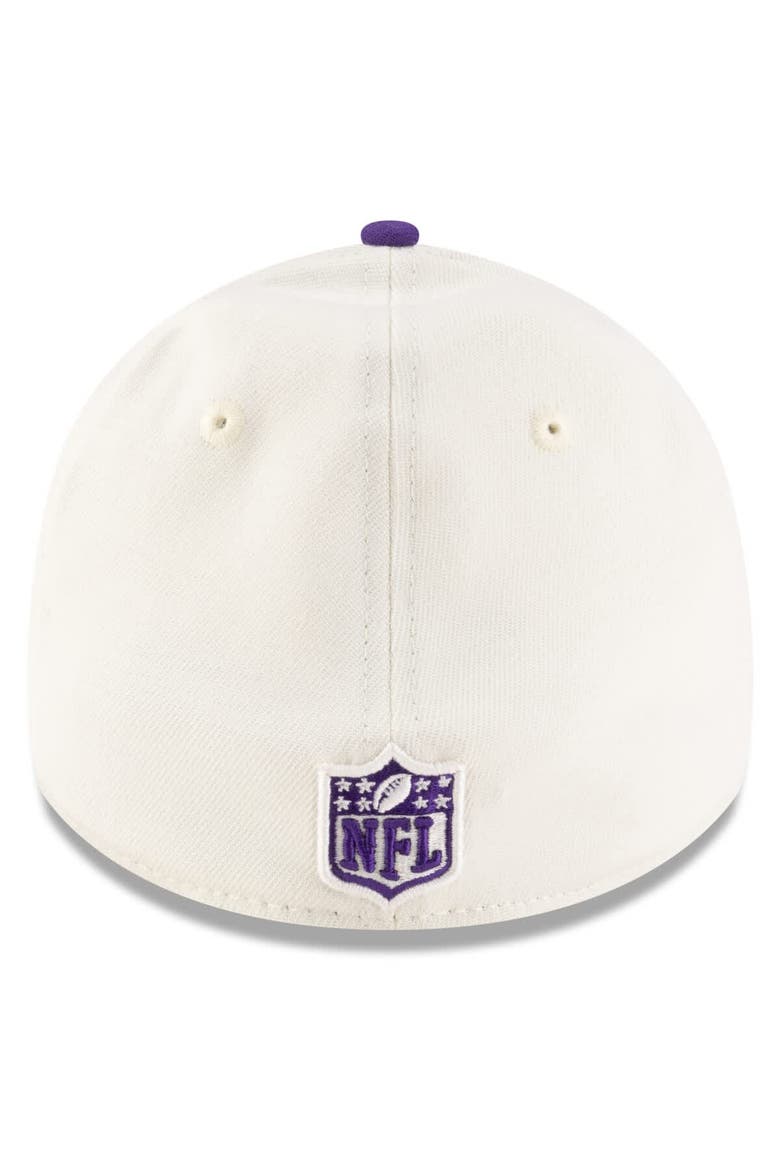 Men's New Era  Cream/Purple Minnesota Vikings 2025 NFL Draft 39THIRTY Flex Hat, Alternate, color, Cream