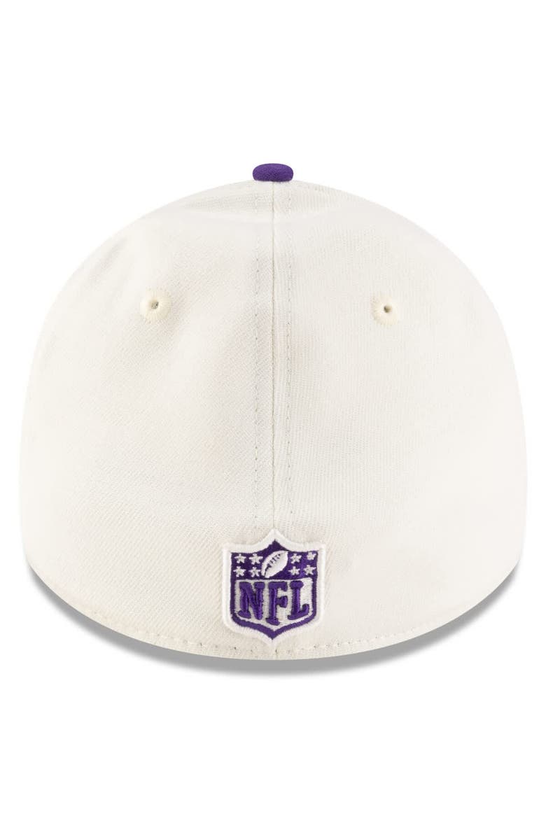 New Era Men's New Era Cream/Purple Minnesota Vikings 2025 NFL Draft 39THIRTY Flex Hat, Alternate, color, Cream