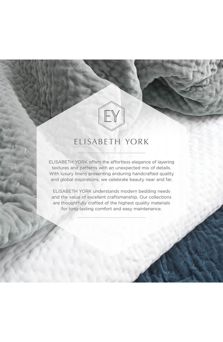 ELISABETH YORK 20" x 26" Navar Gray Damask Cotton Standard Sham - Machine Washable, Alternate, color, Brown