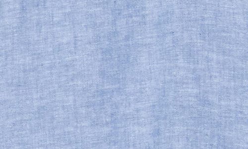 Original Penguin Linen Blend Woven Solid Button-down Shirt In Copen Blue