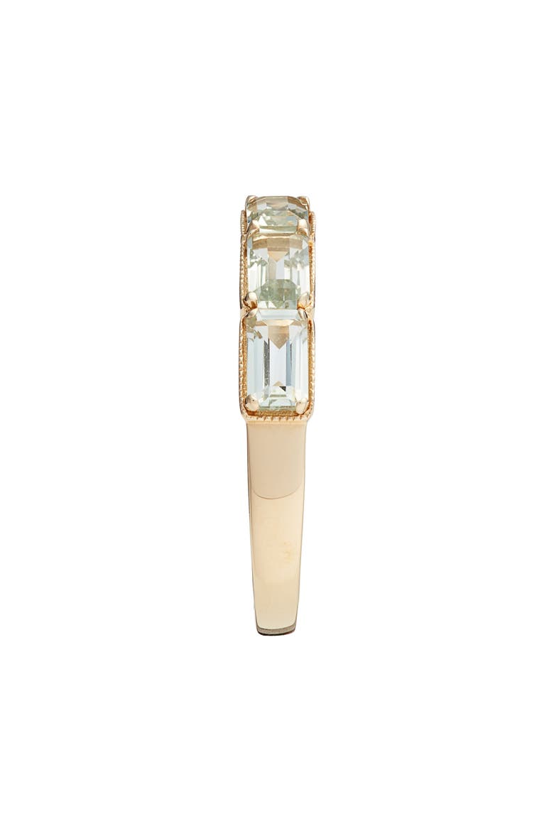 Green Amethyst Baguette Stack Ring (Nordstrom Exclusive), Alternate, color, YELLOW GOLD/ GREEN AMETHYST