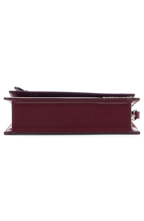 Jacquemus Burgundy Brusched Leather Le Chiquito Long Boucle Handbag In Red