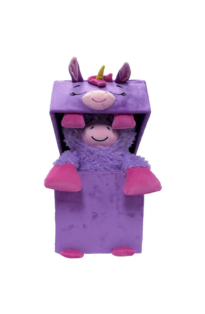 Happy Nappers Storables Unicorn Purple & Pink 8 Inch Ages 1+, Alternate, color, Multicolored