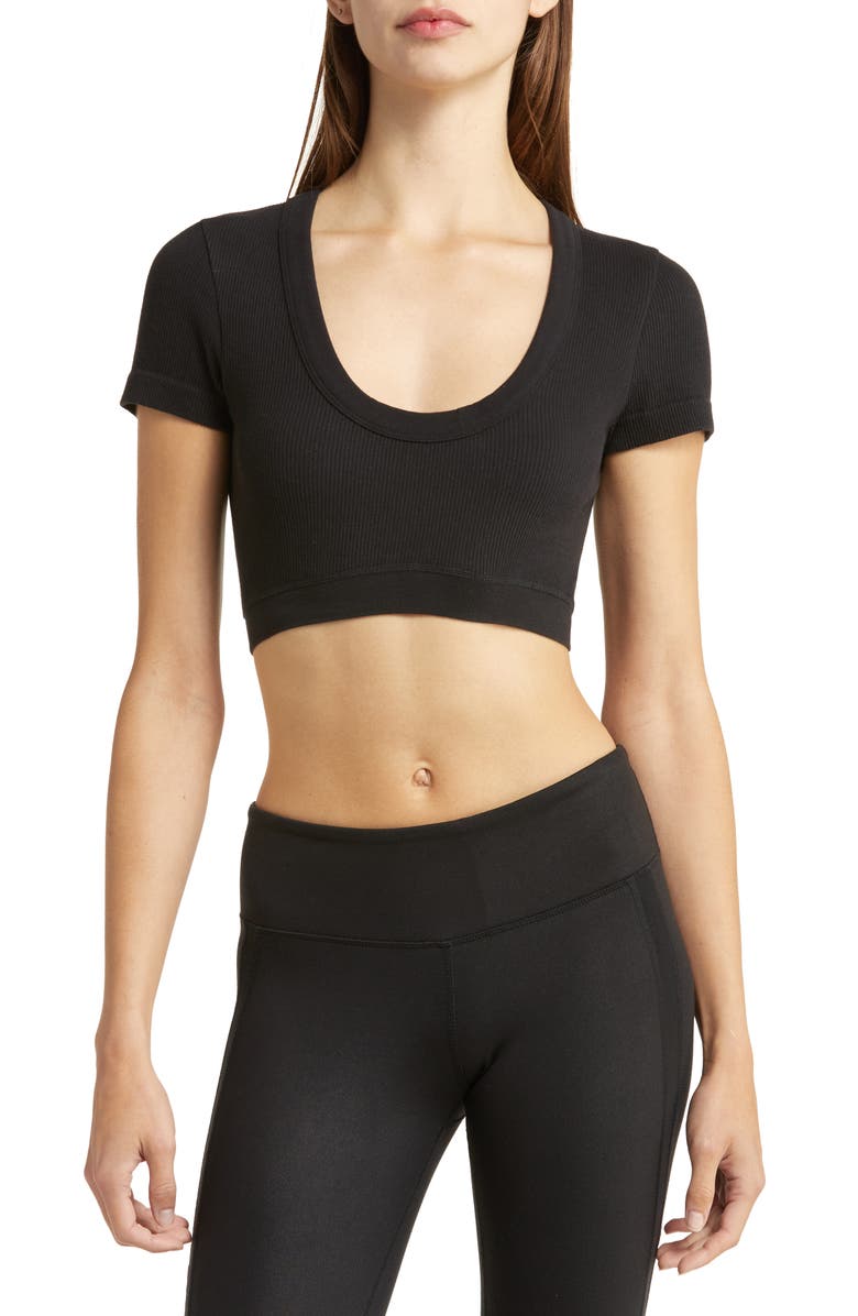 Alo Serene Rib Crop Top, Main, color,