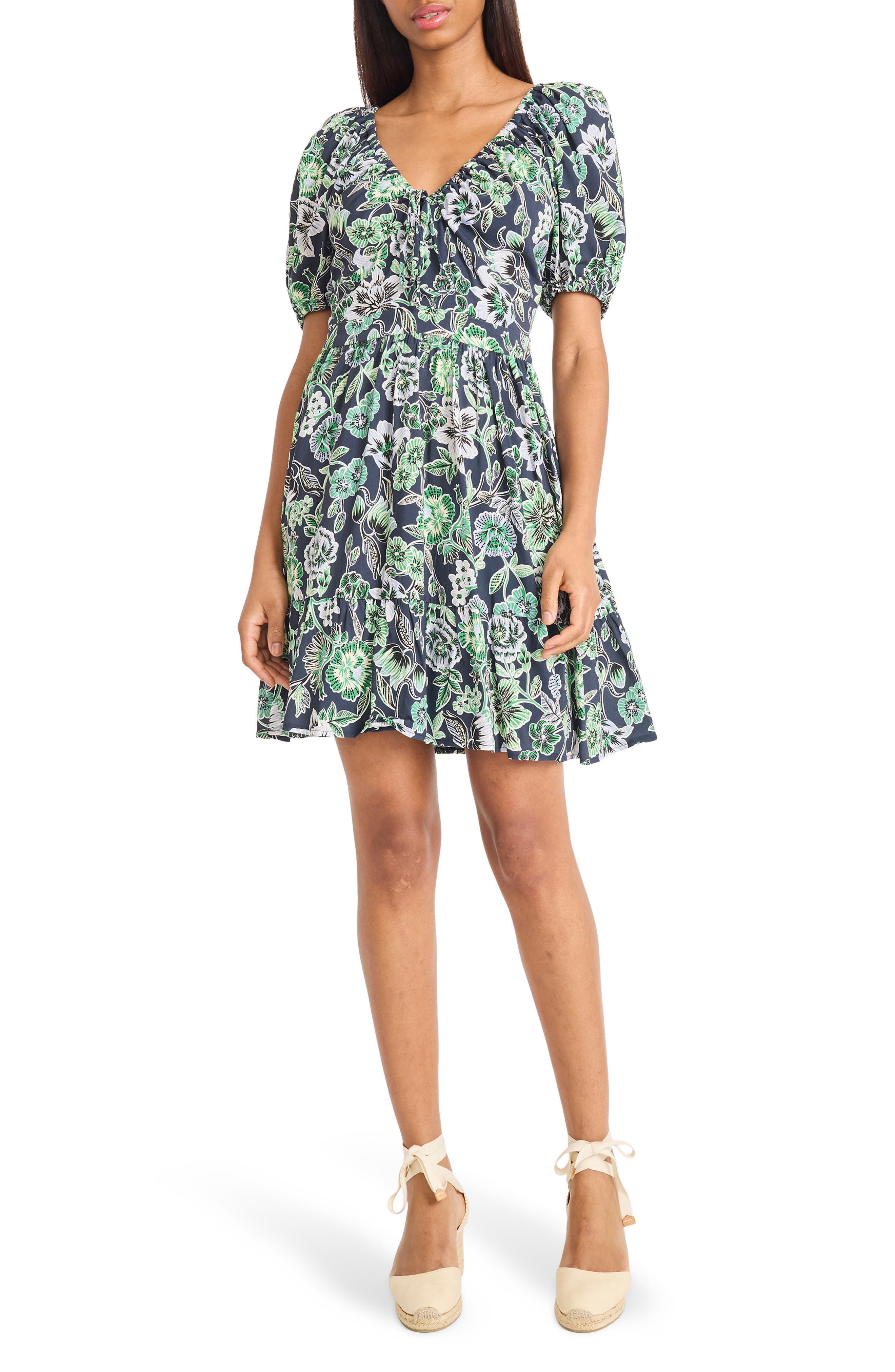 The Good Journey Puff Sleeve Mini Dress