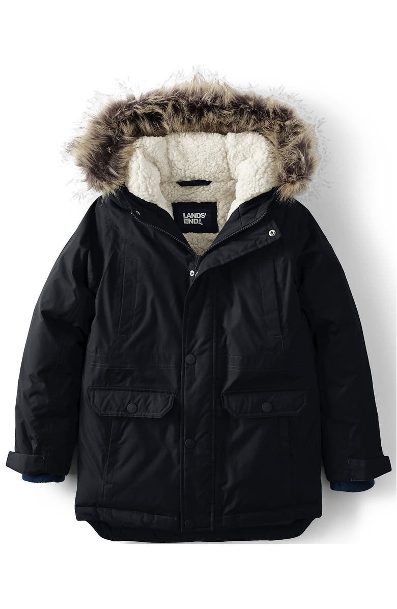 Lands' End Kids Expedition Waterproof Winter Down Parka, Main, color, Onyx