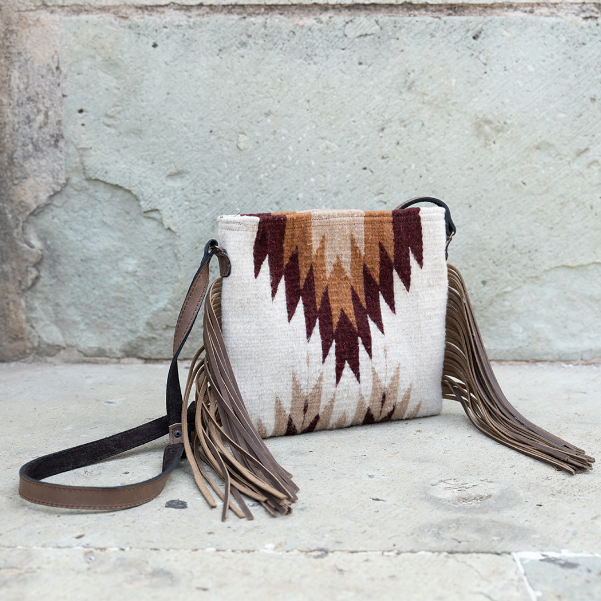 Amasouk Copal Fringe Crossbody, Alternate, color, White