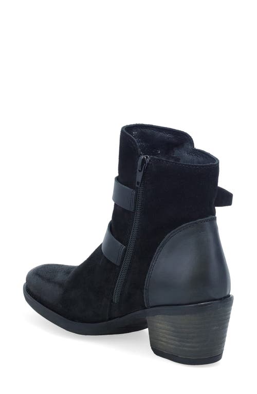 Miz Mooz Dayla Moto Bootie In Black Suede