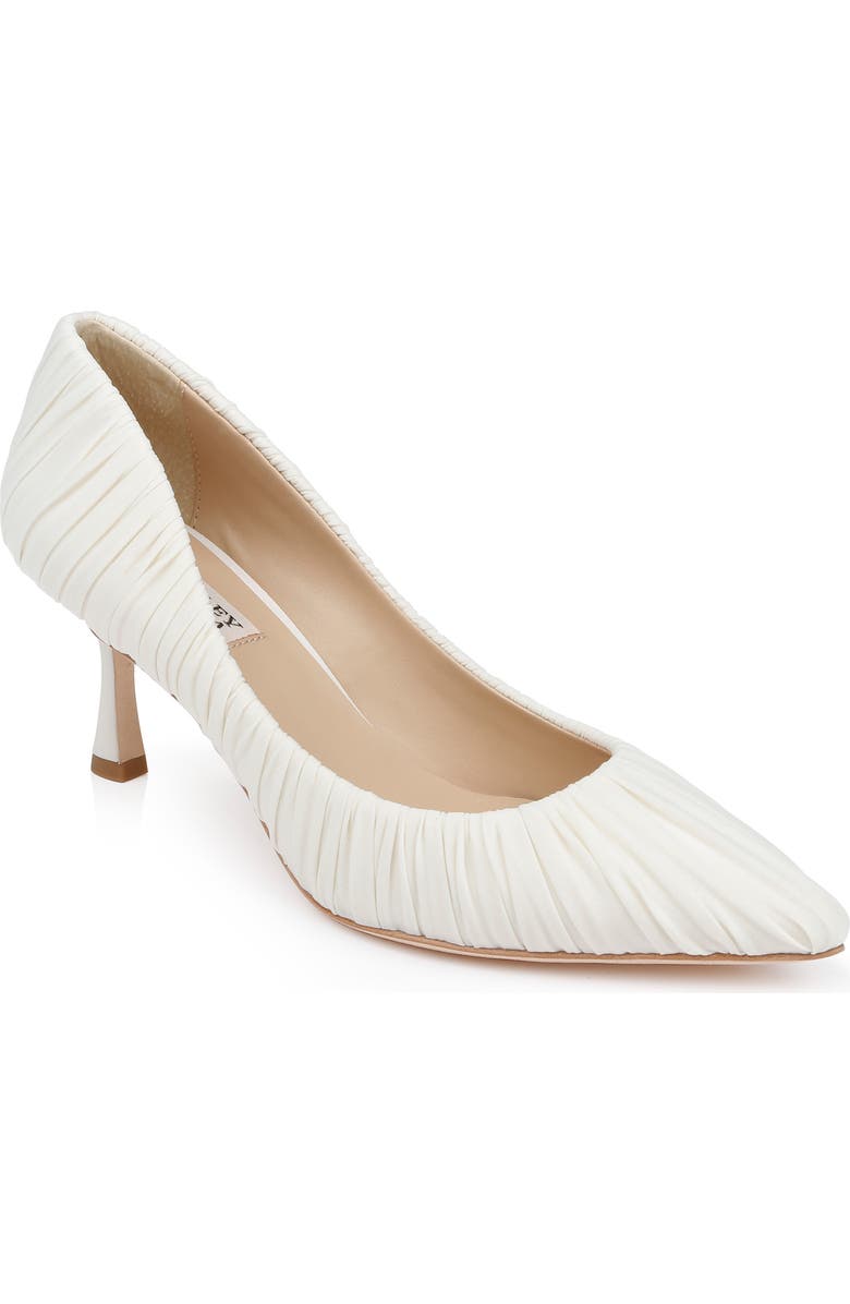 Badgley Mischka Collection Verity Pointed Toe Pump, Main, color, Ivory Fabric
