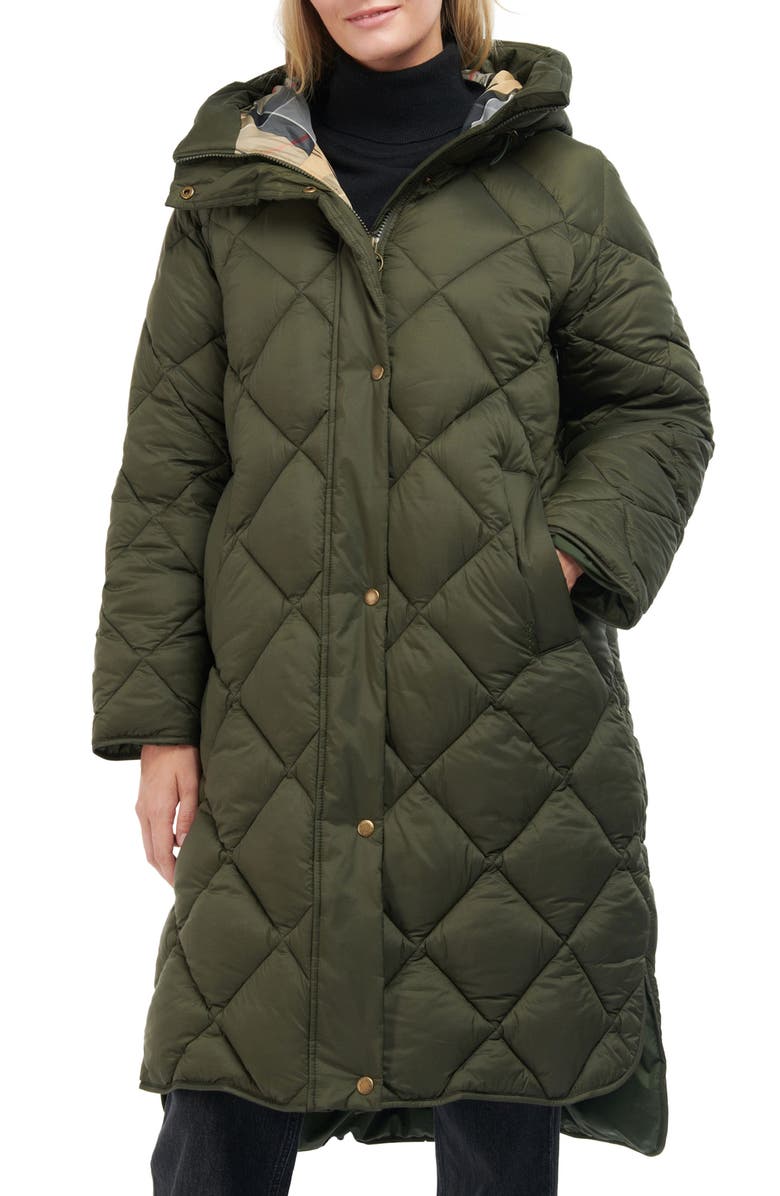 Barbour Sandyford Quilted Coat, Main, color, 