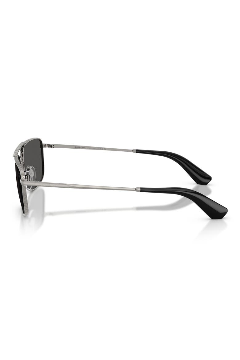 59mm Aviator Sunglasses, Alternate, color, GUNMETAL / DARK GREY