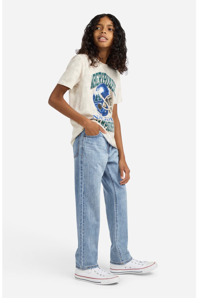 Kids' Loose Fit Jeans, Alternate, color, MGMLEGIT