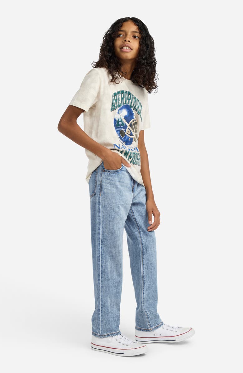 abercrombie kids Kids' Loose Fit Jeans, Alternate, color, Mgmlegit