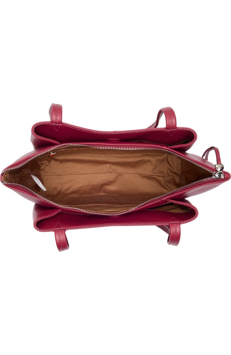 HOBO Medium Essential Leather Tote, Alternate, color, Cranberry