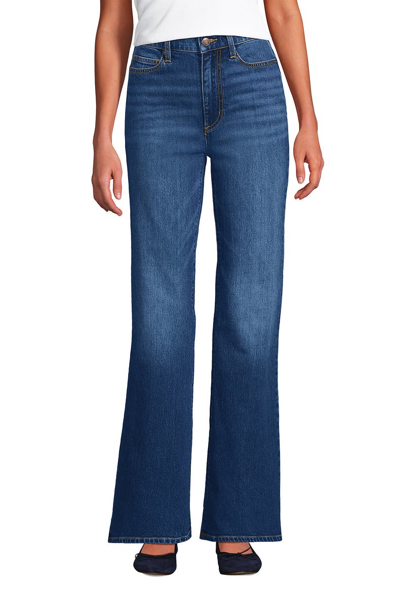Soft Denim High Rise Classic Flare Jeans, Alternate, color, Indigo Tide Blue