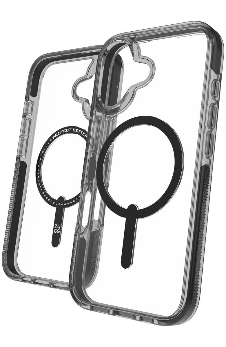 ZAGG Santa Cruz Snap MagSafe Case with Kickstand, Main, color, Black
