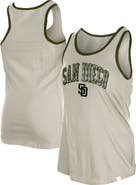 New Era Women's New Era  Cream San Diego Padres Armed Forces Tank Top