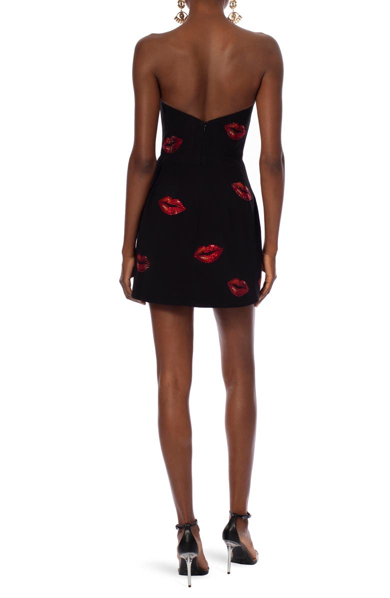 HELSI Robin Crystal Kisses Strapless Minidress, Alternate, color, 