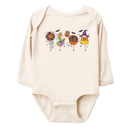 Candy Stick Figures Infant Long Sleeve Bodysuit