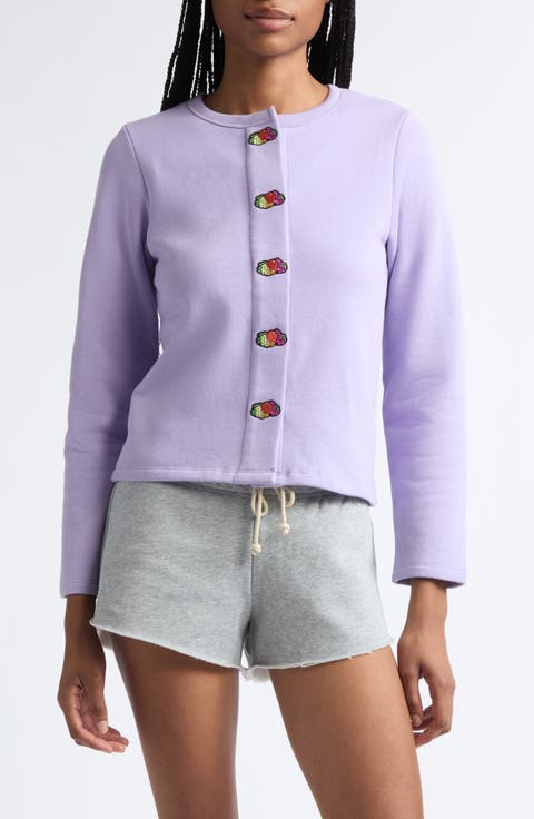 Fruit of the Loom Snap Terry Cardigan