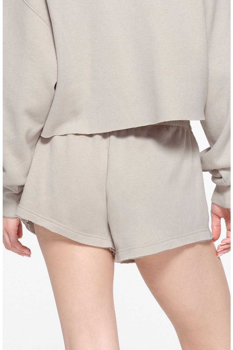 Cotton Fleece Blend Sweat Shorts, Alternate, color, STONE