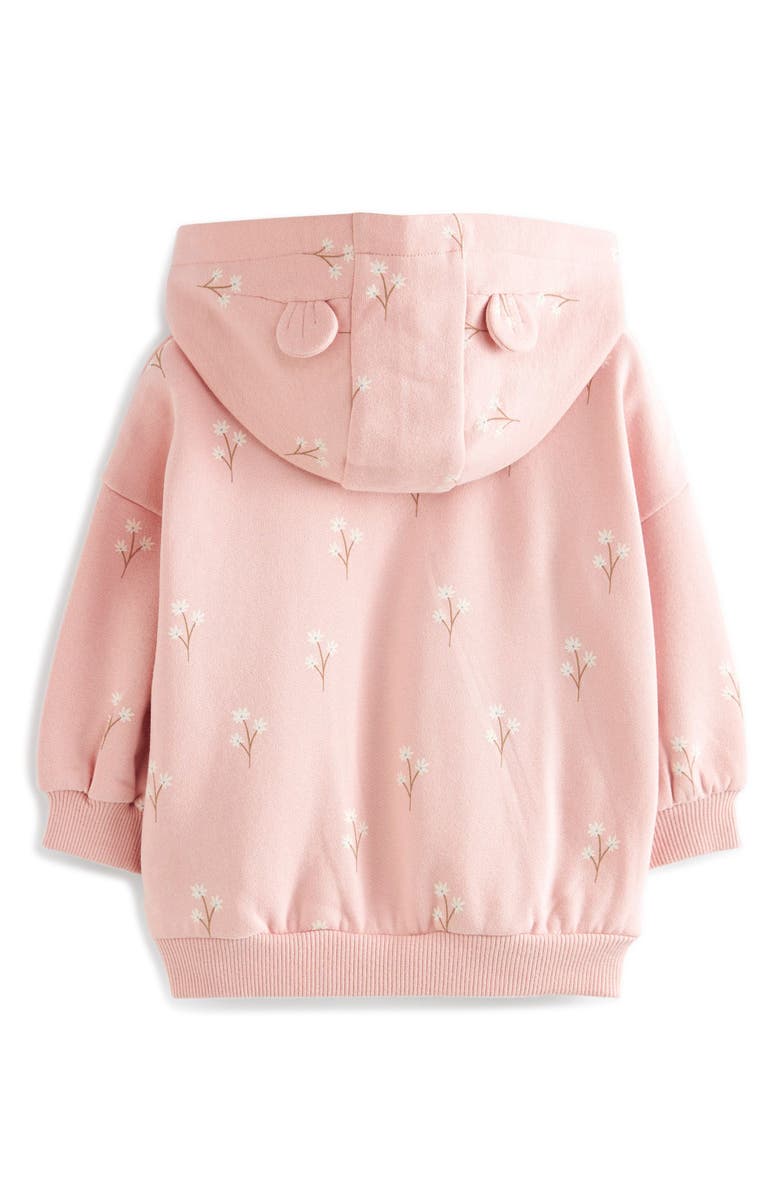 NEXT Kids' Floral Zip-Up Hoodie, Alternate, color,