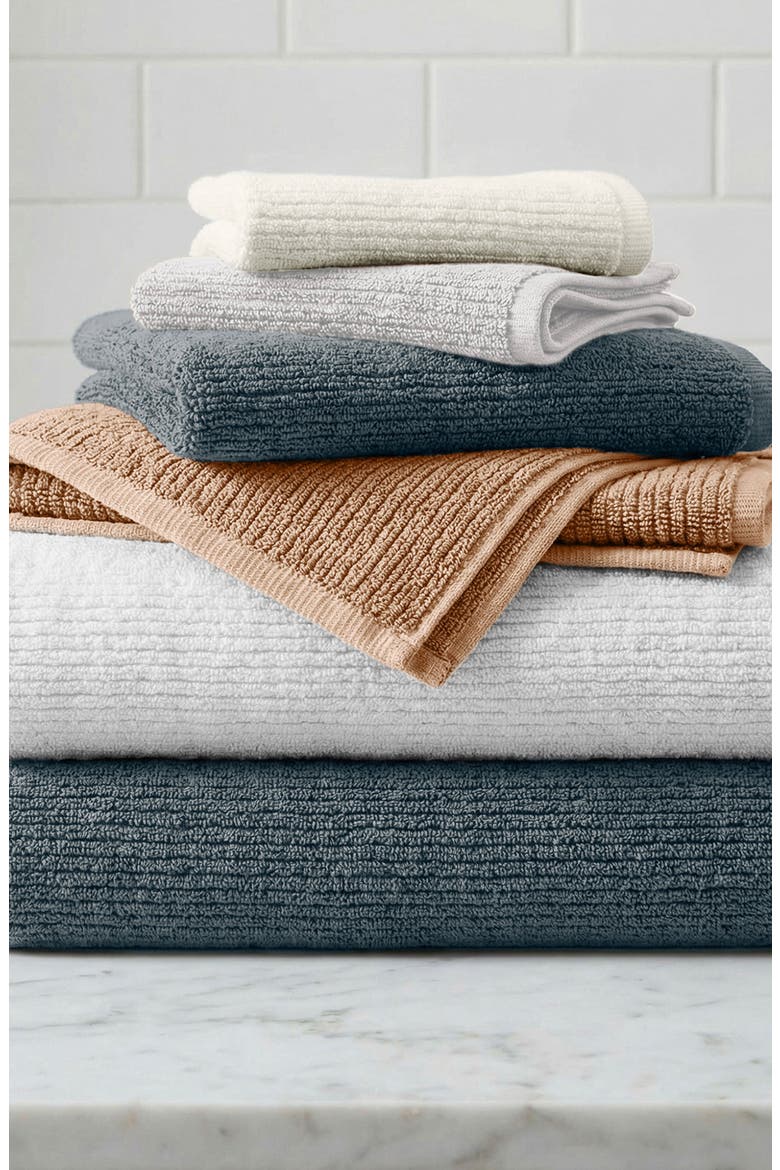 6-Piece Turkish Cotton Towel Set, Alternate, color, ADOBE