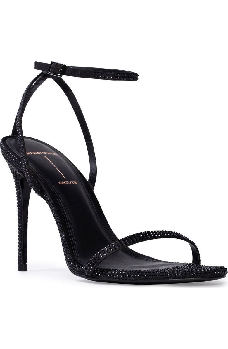 BLACK SUEDE STUDIO Everly Ankle Strap Sandal, Main, color,