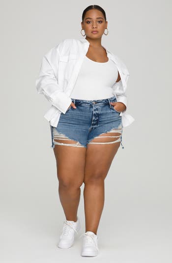 Bombshell Cutoff Denim Shorts