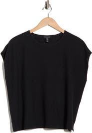 Eileen Fisher Boxy Organic Linen & Cotton Sweater