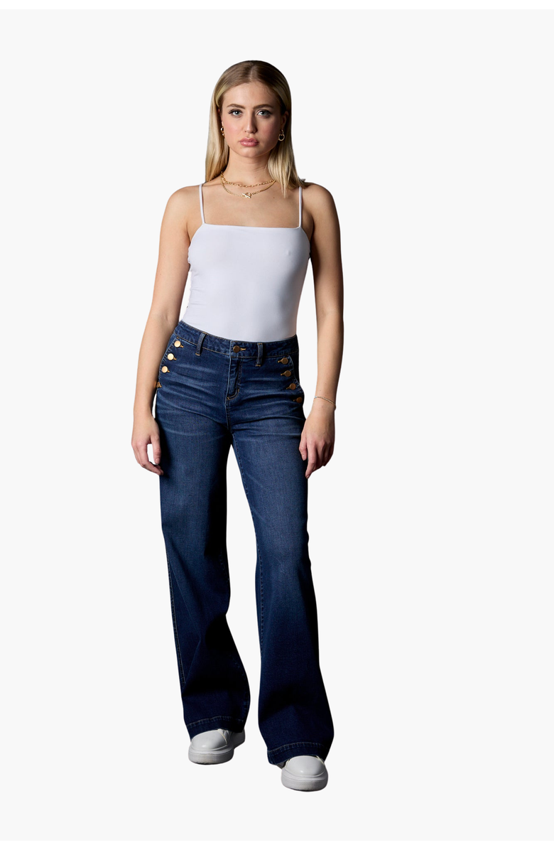 BLUE REVIVAL Selena Recycled Wide Leg Trouser, Alternate, color, 