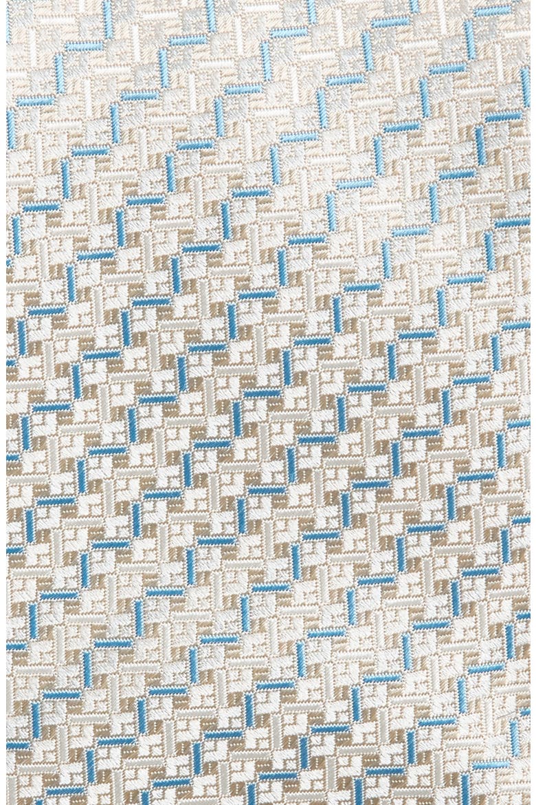 Pattern Silk Tie, Alternate, color, BEIGE