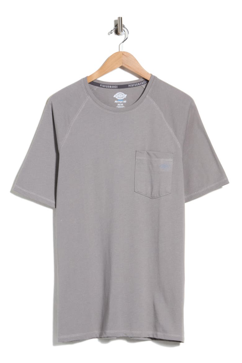Performance Temp IQ Pocket T-Shirt, Main, color, MEDIUM GRAY