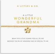 A Littles & Co Gold A Little 'Wonderful Grandma' Bracelet