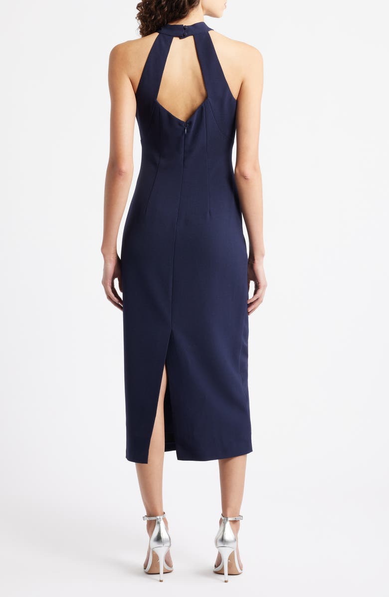 Vince Camuto Sequin Crepe Cocktail Dress, Alternate, color, Navy