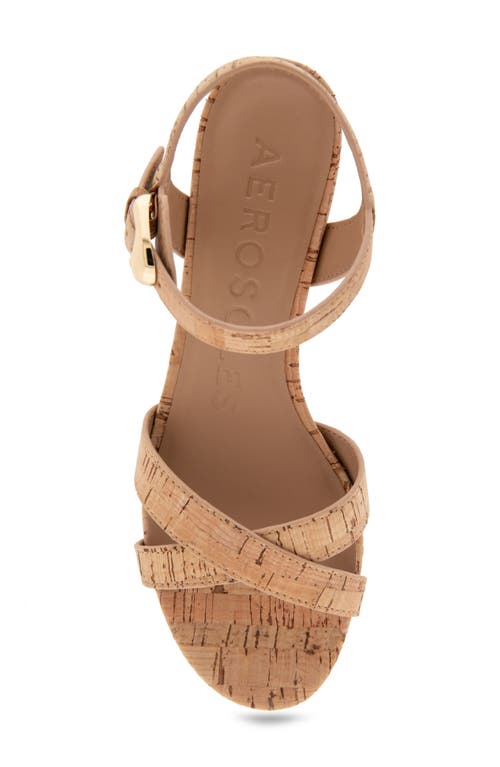 Aerosoles Cinzia Block Heel Sandal In Natural Cork