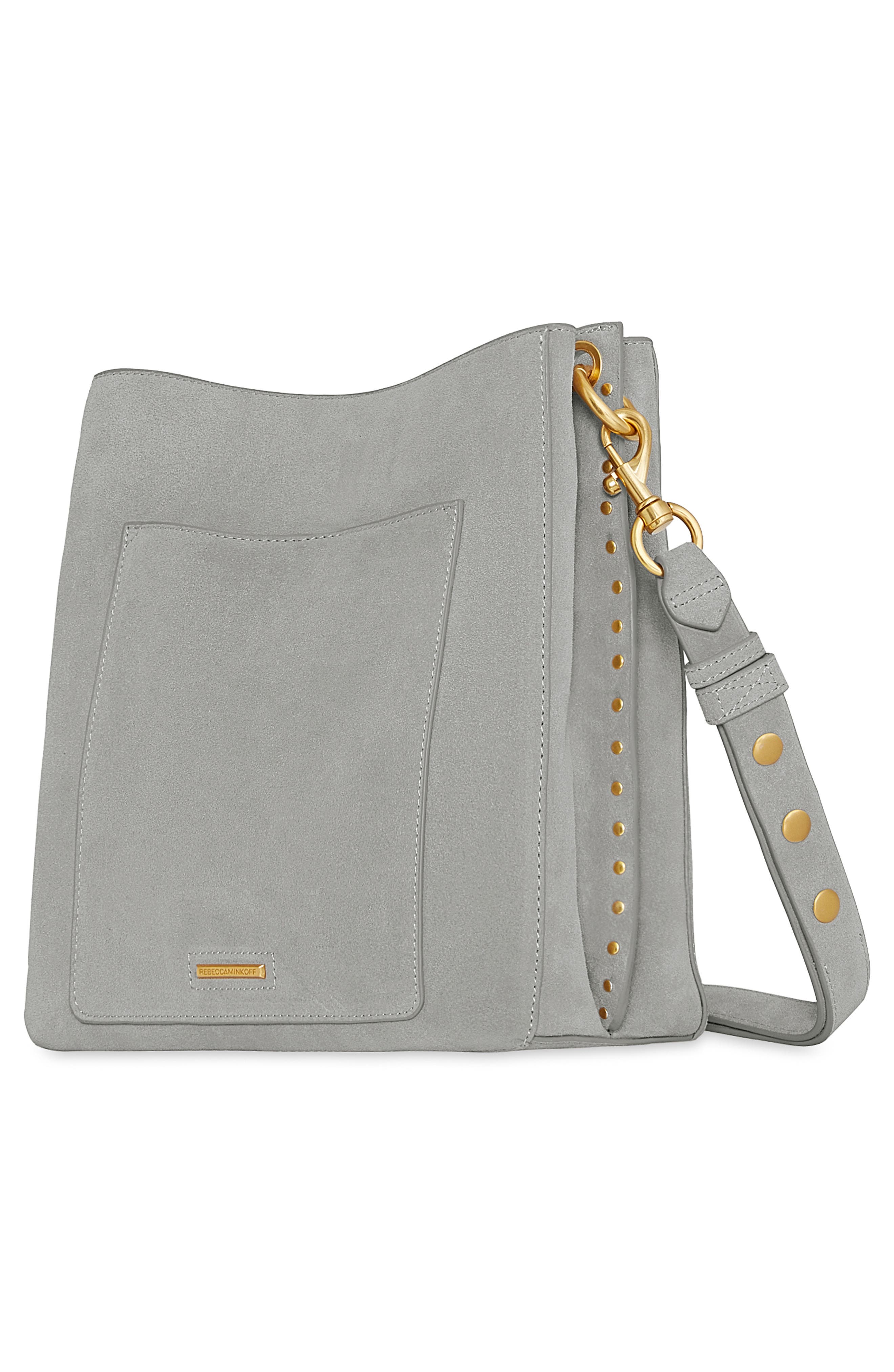 Rebecca Minkoff Darren Suede Shoulder Bag, Alternate, color, 