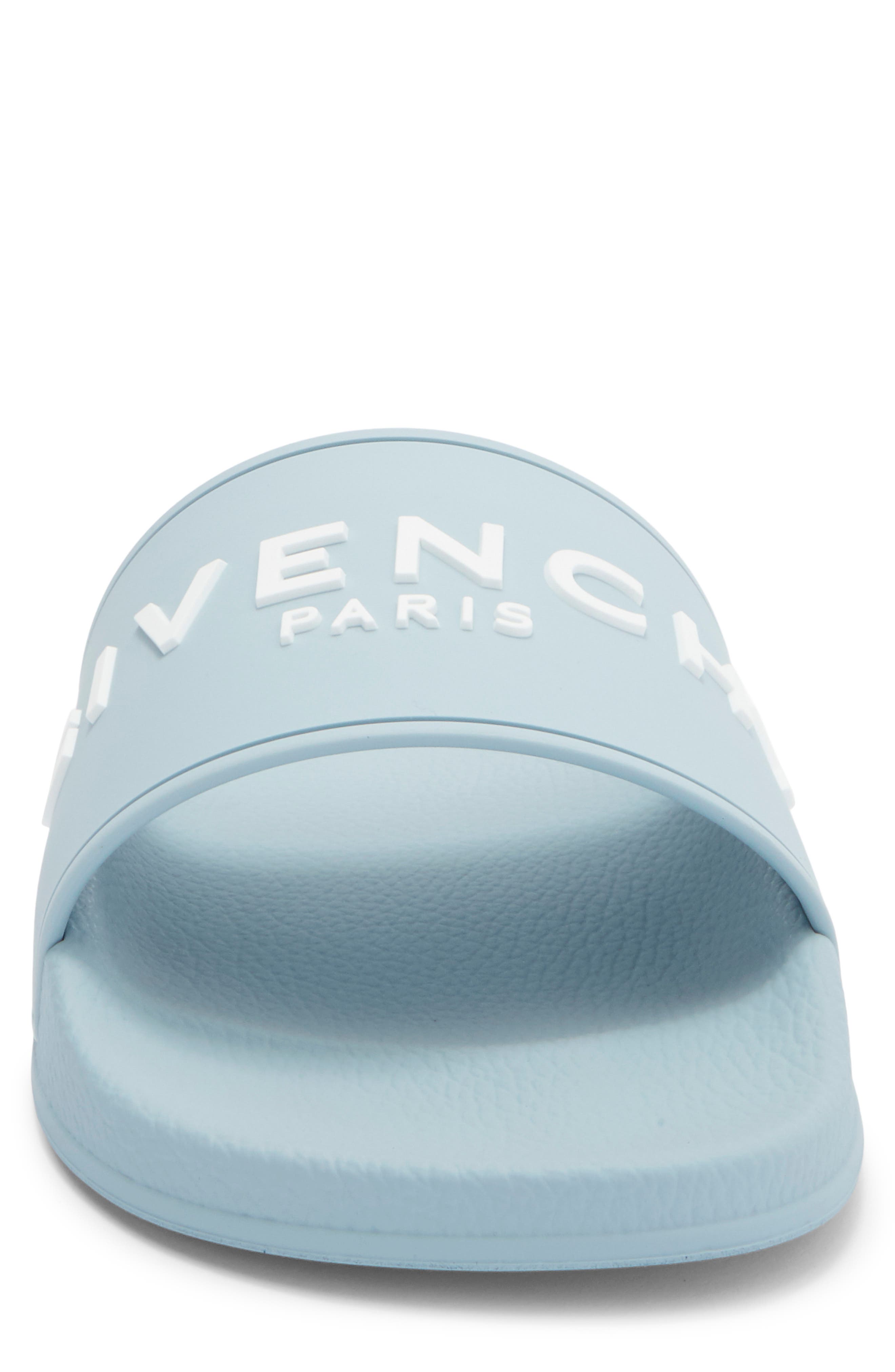 Givenchy Slide Sandal, Alternate, color, Sky Blue