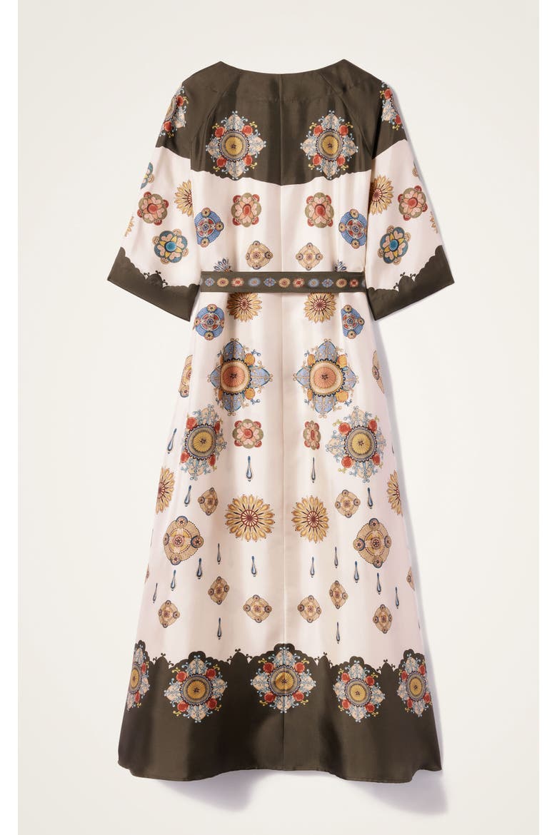Muumuu Dress Round Neck Placée, Alternate, color, Nucleus Placée Off White