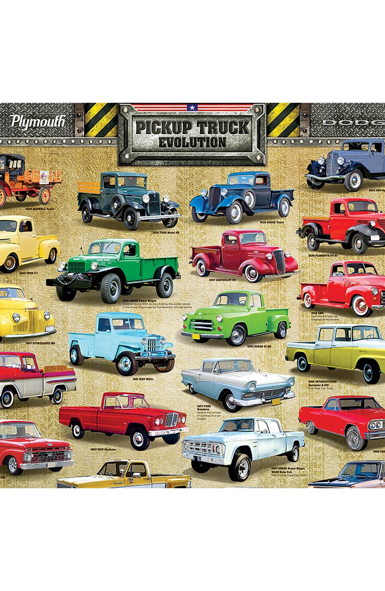 Eurographics Pickup Truck Evolution Puzzle, 1000 Pieces, Alternate, color, Multicolored