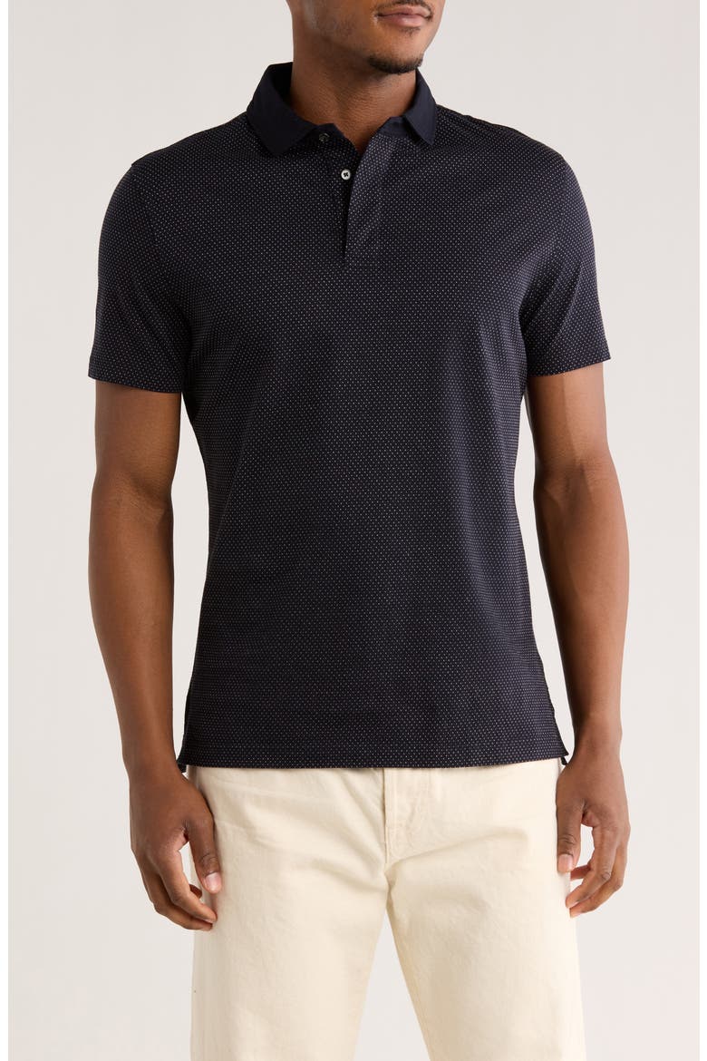 Mount Riley Cotton Polo, Main, color, ECLIPSE