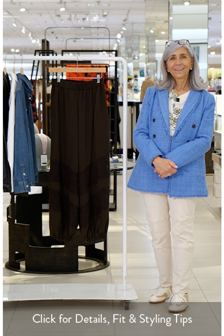 Lace Balloon Tie Waist Pants video