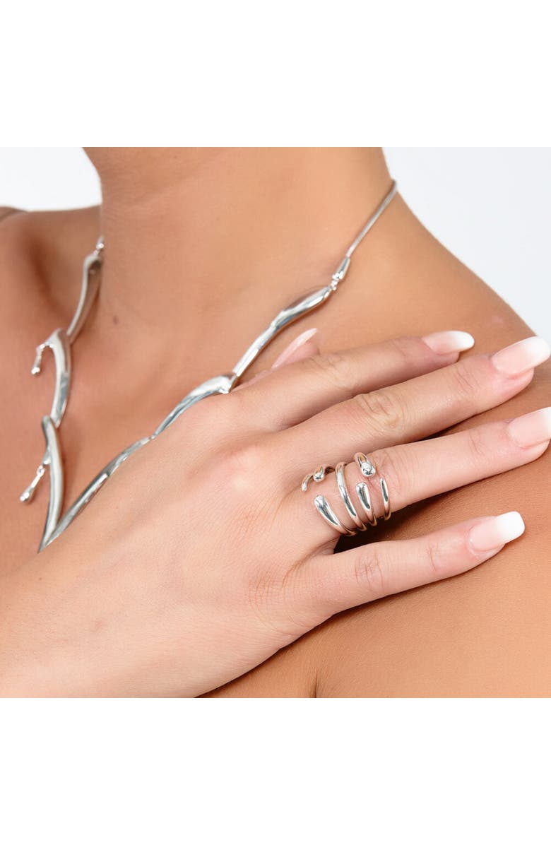 Lucy Quartermaine Multi Drop Ring, Alternate, color, Sterling Silver