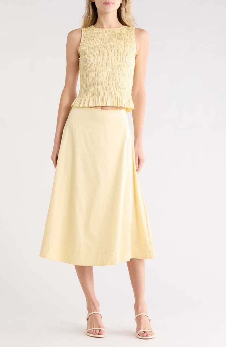 EDIT by JASON WU Smocked Tank & Maxi Skirt Set, Main, color, Buttercup