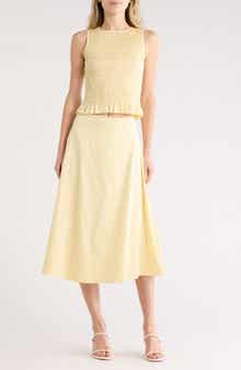 EDIT by JASON WU Smocked Tank & Maxi Skirt Set