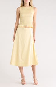 EDIT by JASON WU Smocked Tank & Maxi Skirt Set