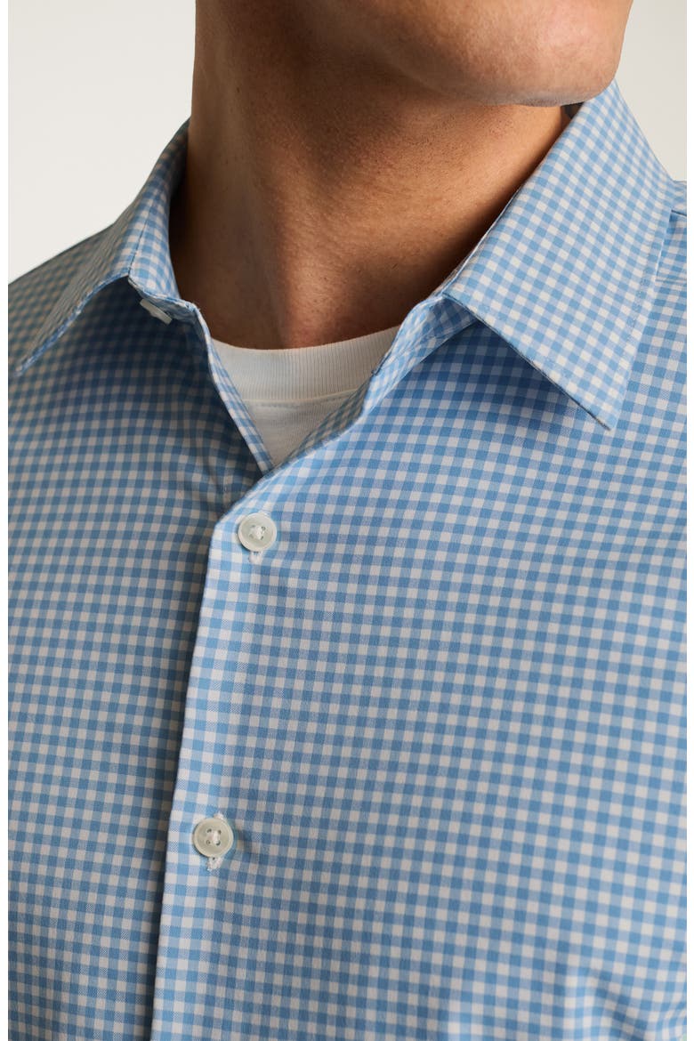 Raleigh Gingham Performance Button Down Shirt, Alternate, color, BLUE RALEIGH GINGHAM