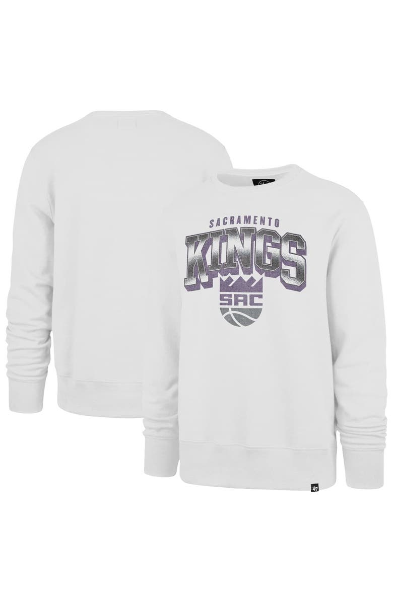 '47 Men's '47 White Sacramento Kings Spotlight Headline Pullover Sweatshirt, Alternate, color, White