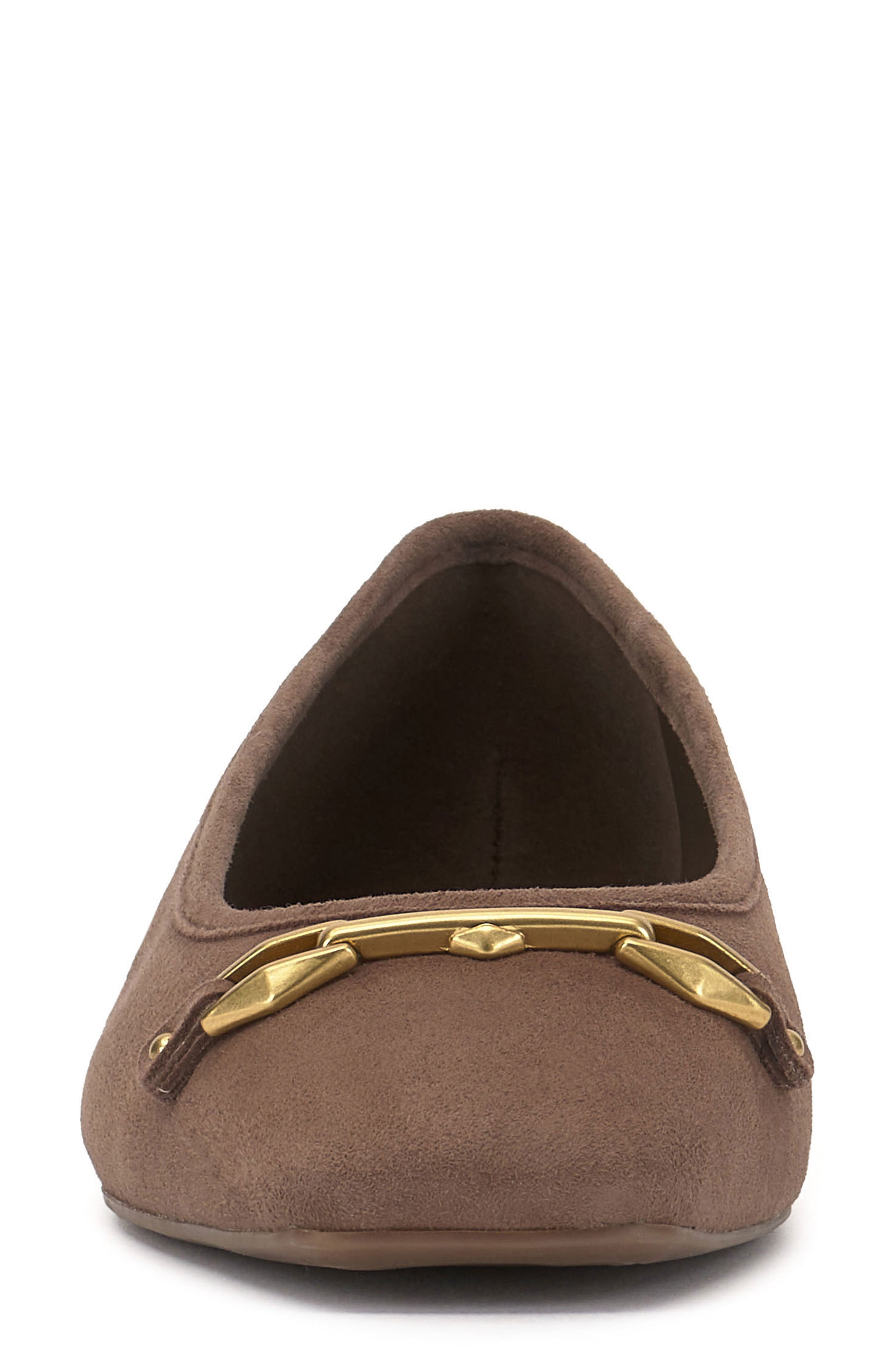 Virna Square Toe Flat, Alternate, color, TOASTED TAUPE